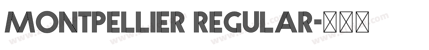 Montpellier Regular字体转换